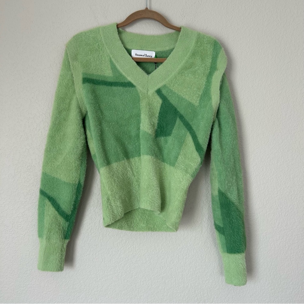 NWT House of Sunny Suburban Knit in Palm Green - Picture 3 of 8